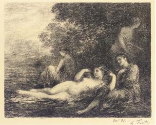 Henri Fantin Latour - Baigneuses (quatrième grande planche, H.138)