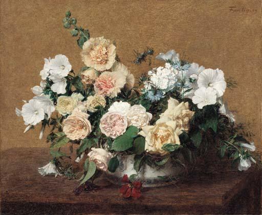 Henri Fantin-Latour - Bouquet de fleurs