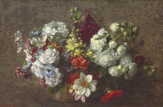 Henri Fantin-Latour - Bouquet mêlé (Les fleurs du jardin)