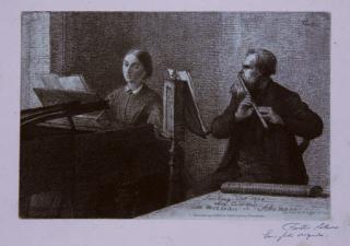 Henri Fantin-Latour - Chez Edwin Edwards, un Morceau de Schumann