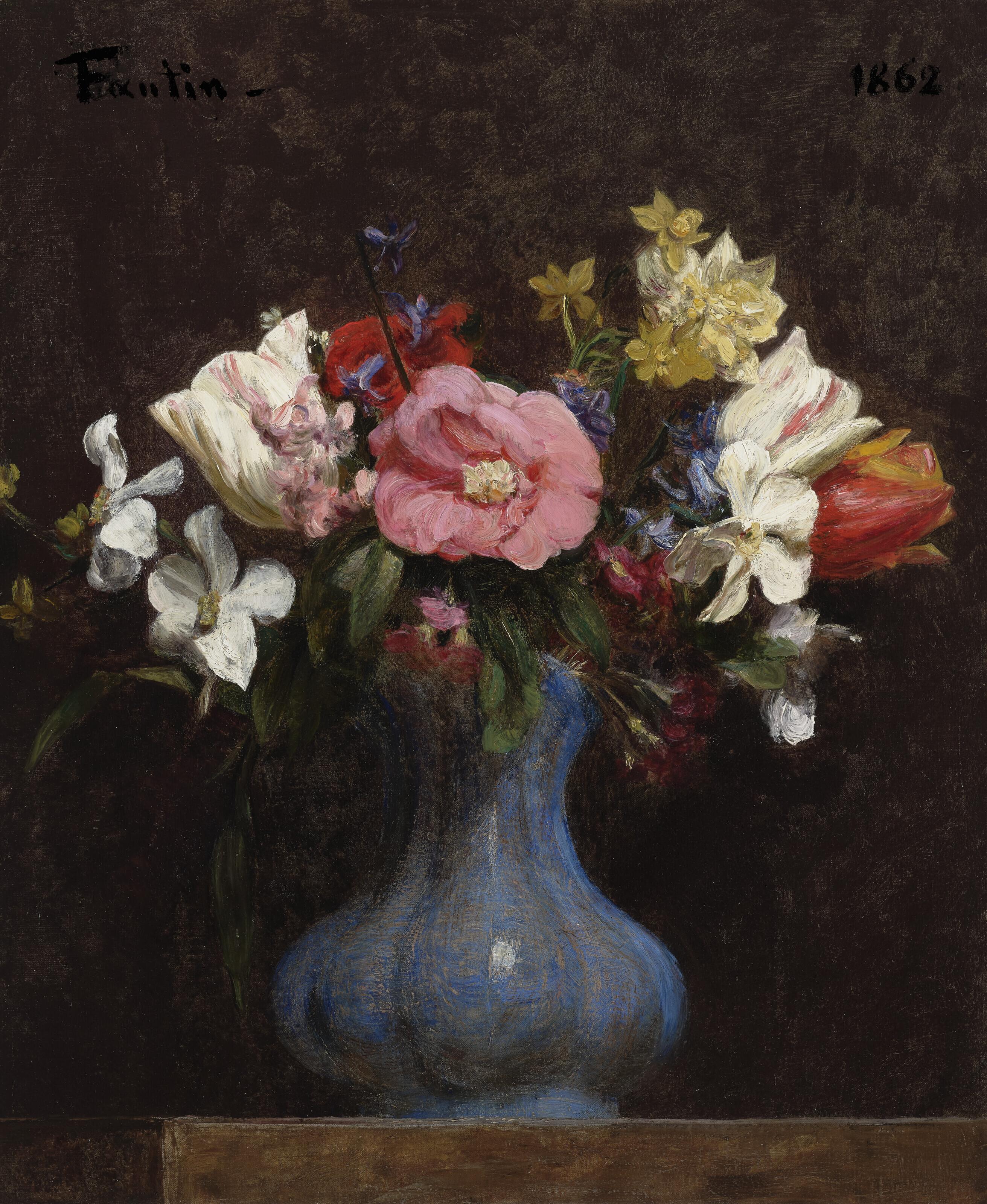 Henri Fantin-Latour - Fleurs, Camélias Et Tulipes