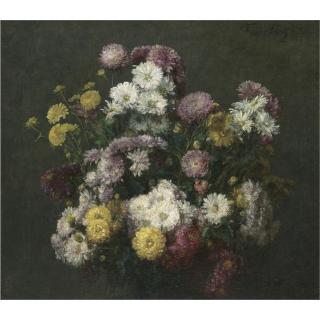 Henri Fantin-Latour - Fleurs, Chrysanthèmes