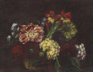 Henri Fantin-Latour - Fleurs, Dahlias, Glaïeuls