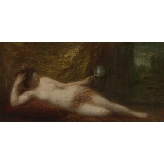 Henri Fantin-Latour - French Odalisque À L\'Écran