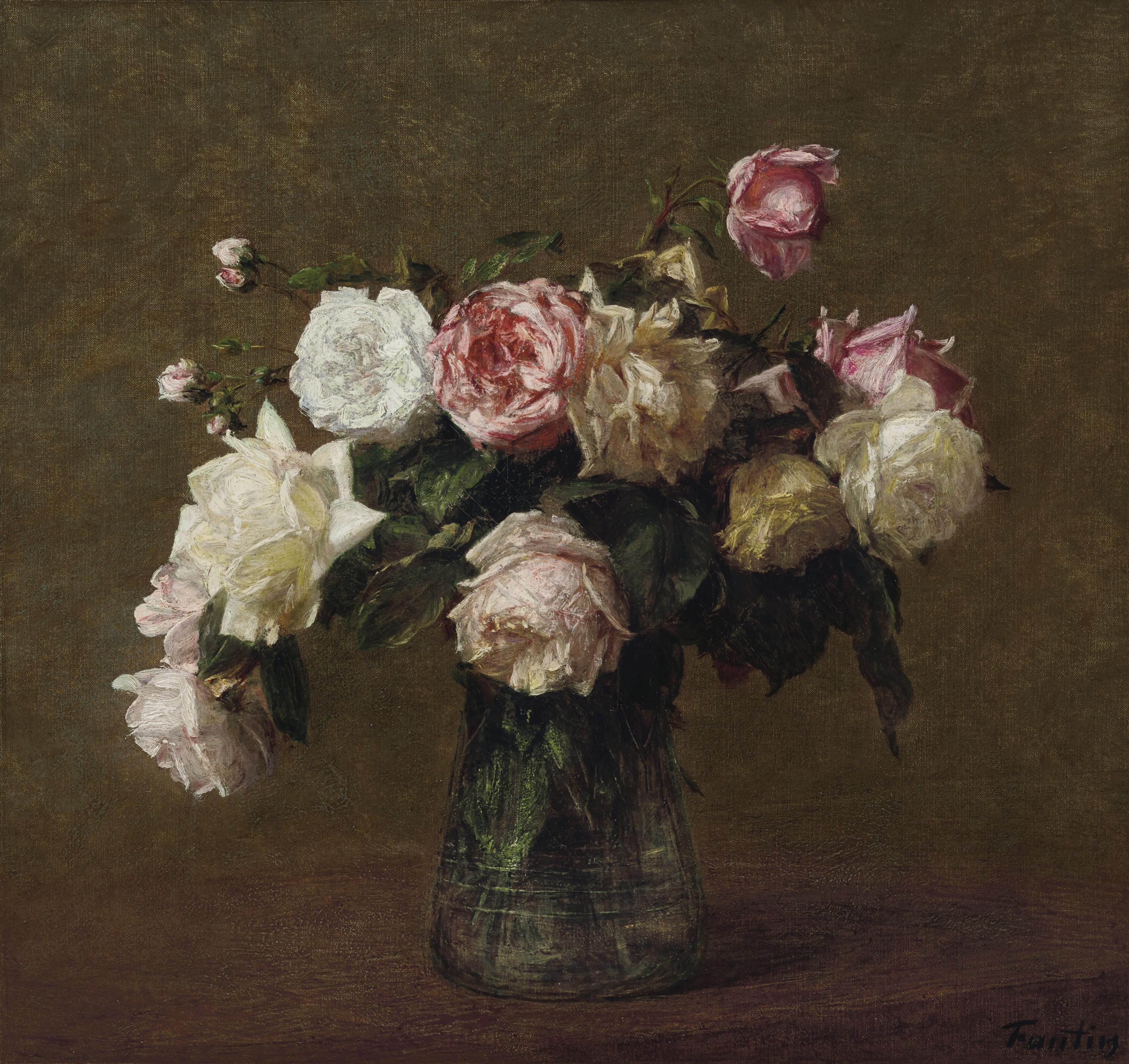 Grandes Roses By Henri Fantin Latour Art Salon grandes-roses-by-henri-fantin-latour-art-salon
