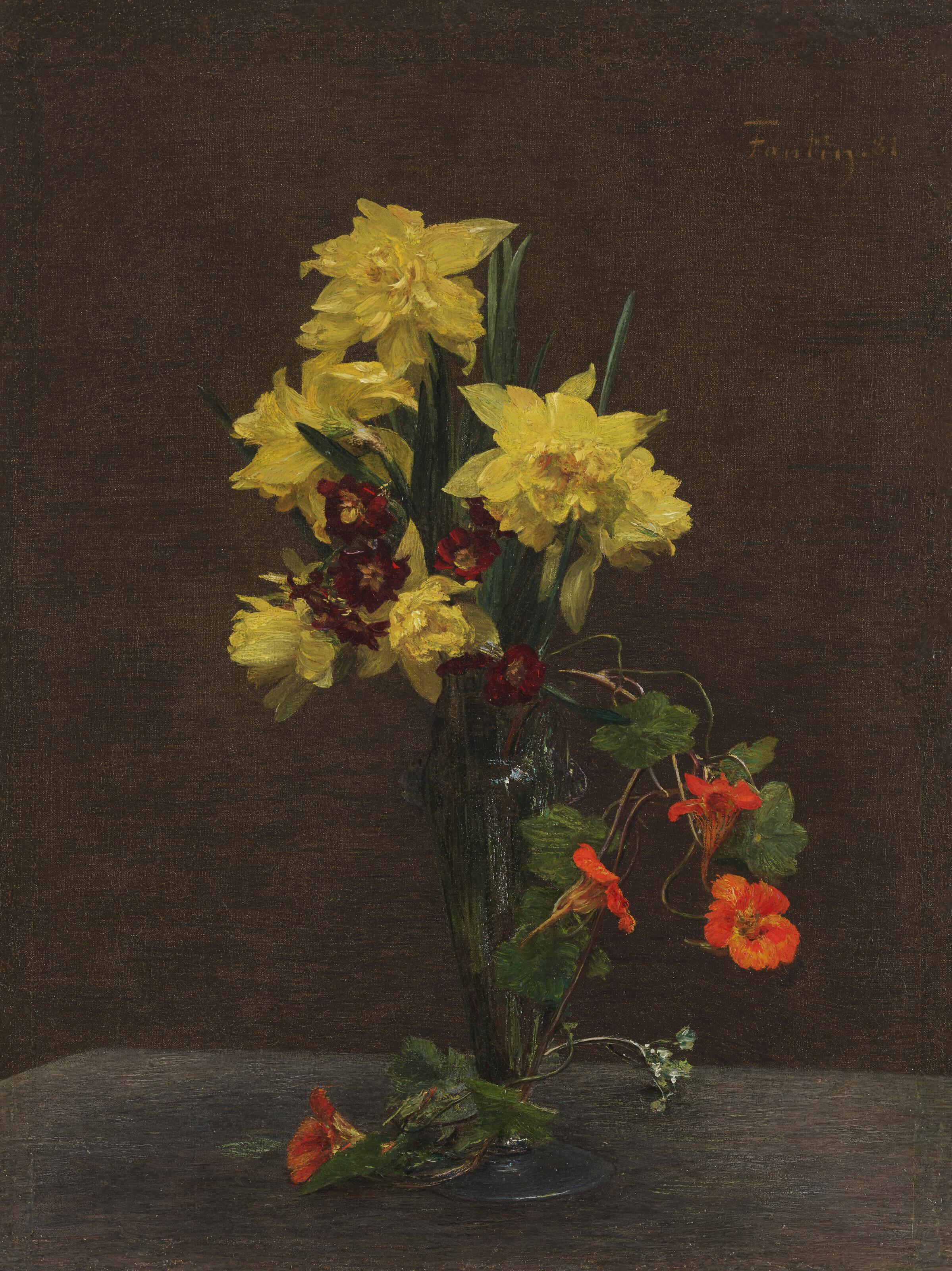 Henri Fantin-Latour - Jonquilles Et Capucines