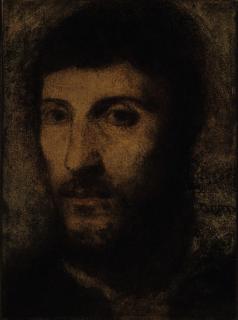 Henri Fantin-Latour - La tête du portrait d\'homme, copie d\'après Titian