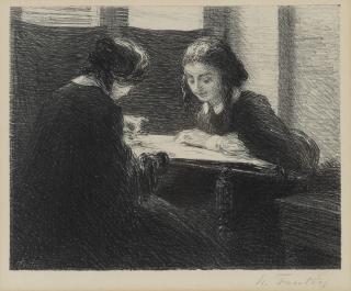 Henri Fantin-Latour - Les Brodeuses (3eme planche), 1898