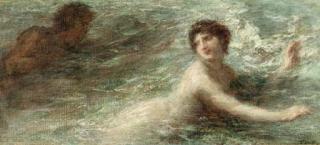 Henri Fantin-Latour - Naïade poursuivie par un Triton