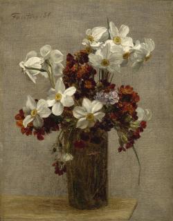Henri Fantin-Latour - Narcisses, Giroflées Et Primevères