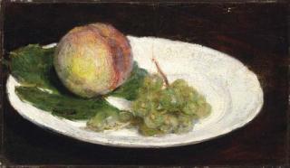 Henri Fantin-Latour - Pêche Et Raisin Blanc