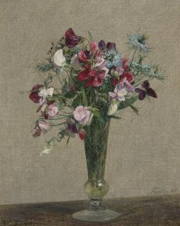 Henri Fantin-Latour - Pois de senteur et nigelles