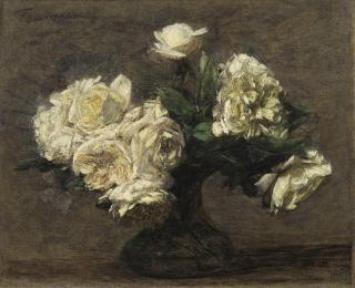 Henri Fantin-Latour - Roses Jaunes Dans Un Vase