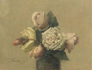 Henri Fantin-Latour - Roses jaunes et roses