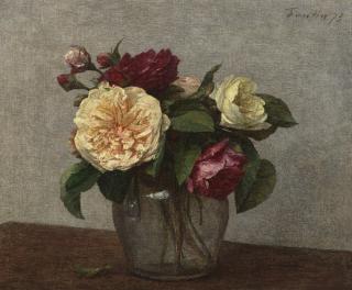 Henri Fantin-Latour - Roses Jaunes Et Rouges