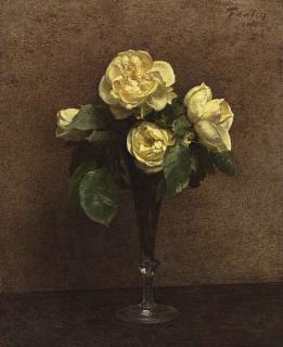 Henri Fantin-Latour - Roses Jaunes, Maréchal Niel