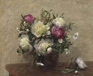 Henri Fantin-Latour - Vase de pivoines