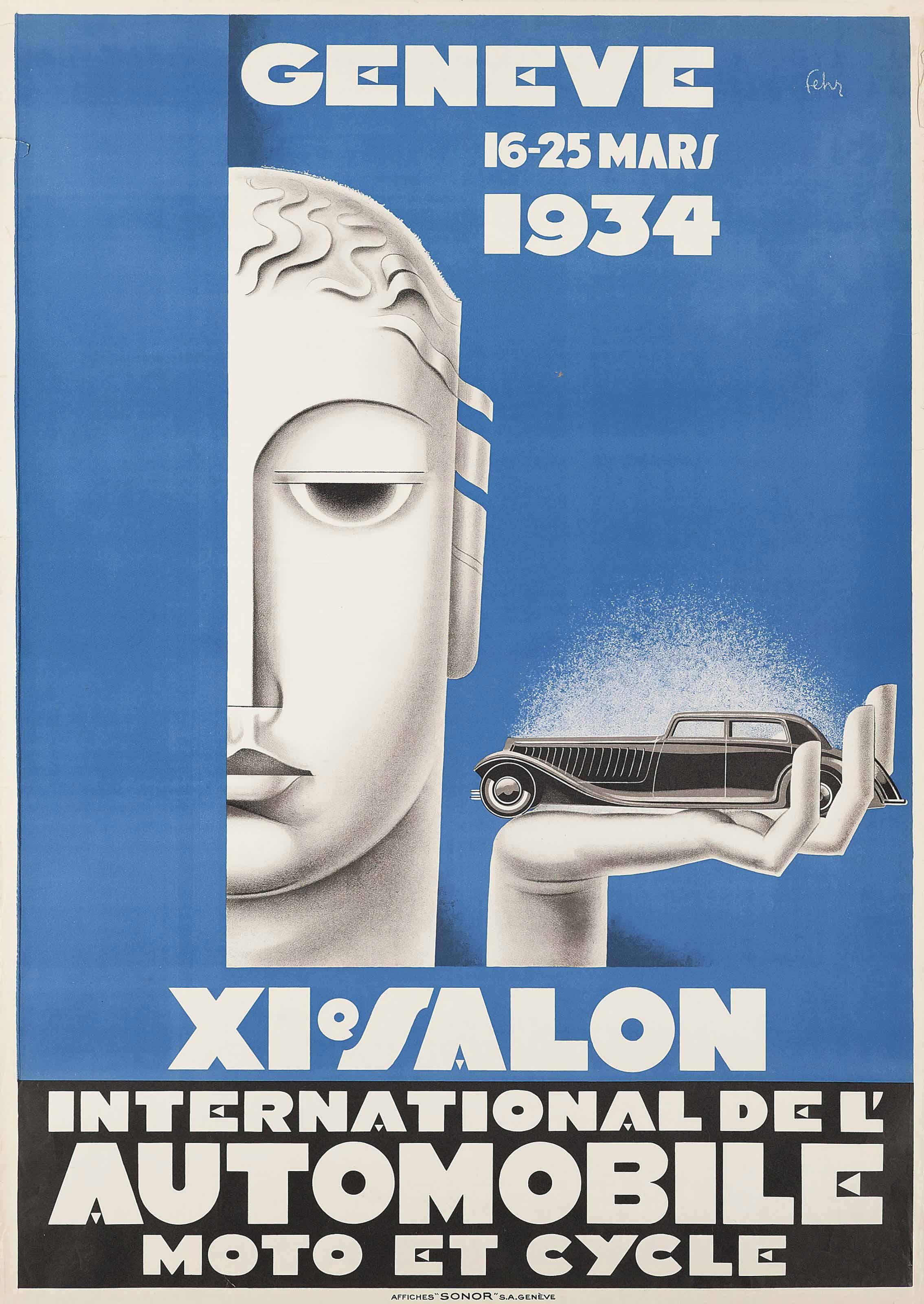 Henri Fehr - Xie. Salon International Del Automobile, Geneve