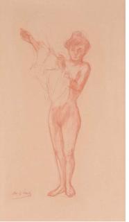 Henri-Gabriel Ibels - Femme Nue Mettant Un Vêtement