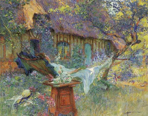 Henri-Gaston Darien - A lazy afternoon
