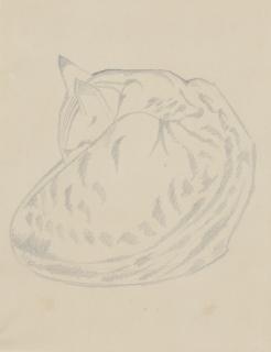 Henri Gaudier-Brzeska - Cat Sleeping