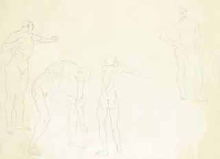 Henri Gaudier-Brzeska - Male Nude Studies