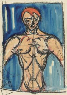 Henri Gaudier-Brzeska - Portrait of a Male Nude