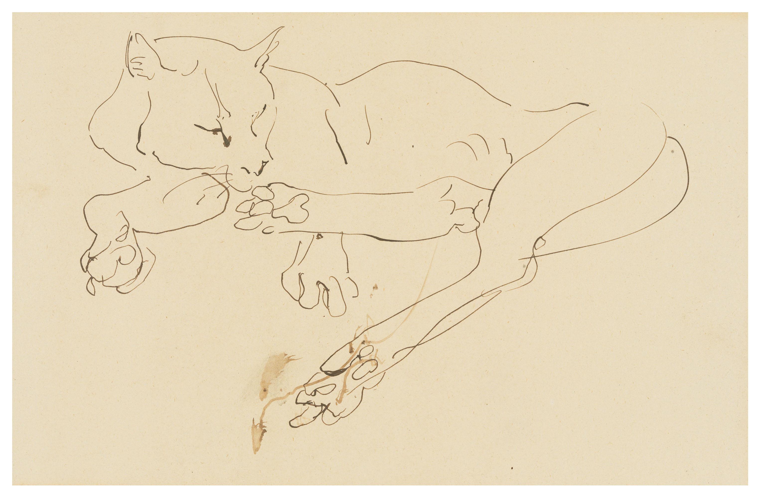 Henri Gaudier-Brzeska - Reclining Tiger