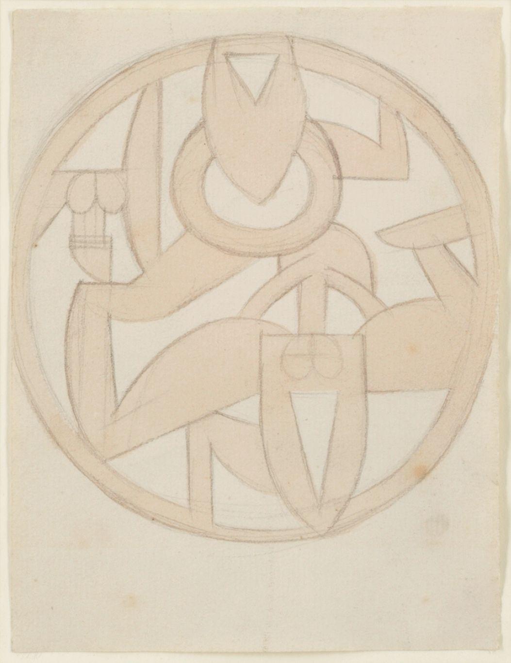 Henri Gaudier-Brzeska - Roundel (Design for Cut Brass)