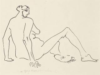 Henri Gaudier-Brzeska - Seated female nude