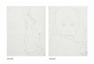 Henri Gaudier-Brzeska - Standing woman (recto); Portrait of a woman (verso)