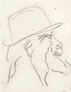 Henri Gaudier-Brzeska - Study of a Bearded Man in Profile