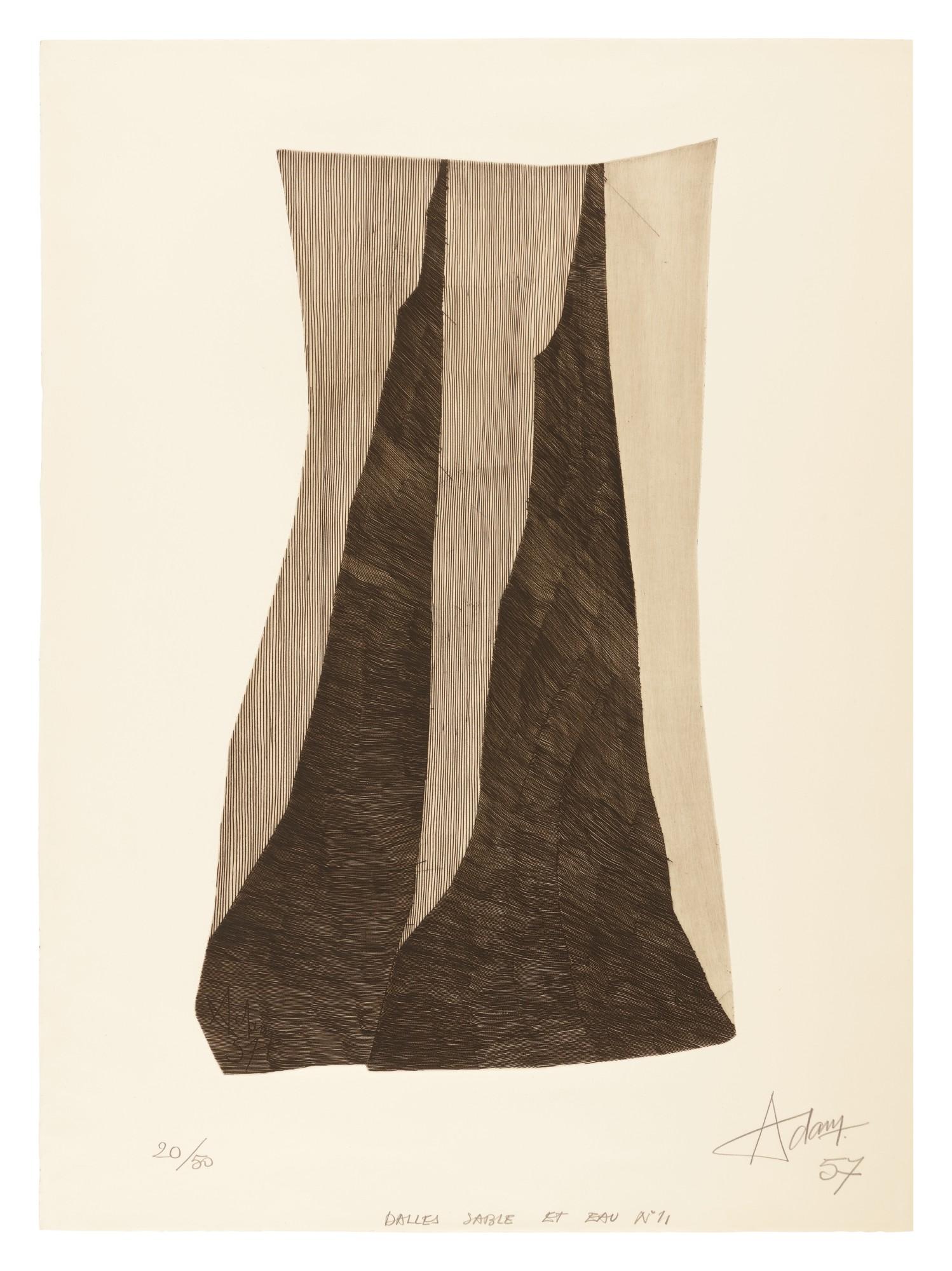 Henri Georges Adam - Dalles Sable Et Eau No. 11