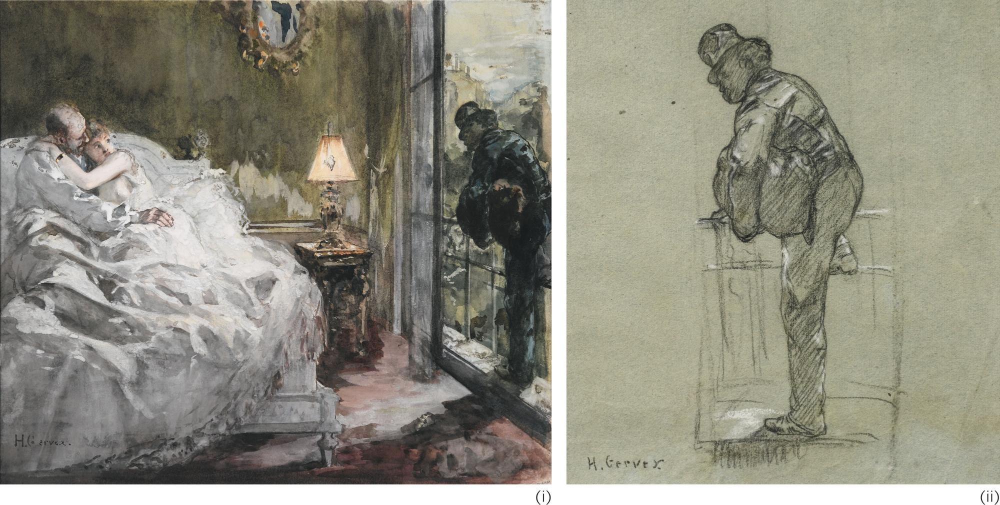 Henri Gervex - (I) The Burglar (Ii) Study For The Burglar