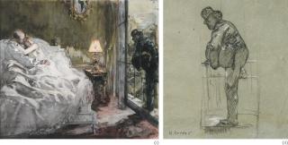 Henri Gervex - (I) The Burglar (Ii) Study For The Burglar
