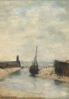 Henri Gervex - Low tide, Port de Trouville