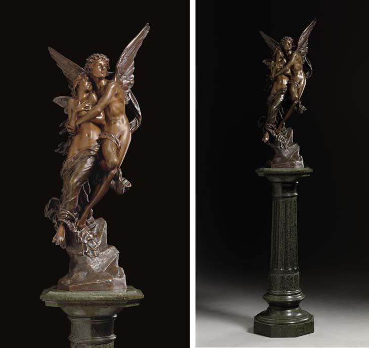 Henri Godet - Le ravissement de Psyché (after William Bouguereau)