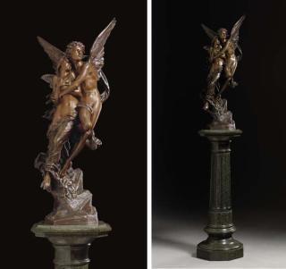 Henri Godet - Le ravissement de Psyché (after William Bouguereau)