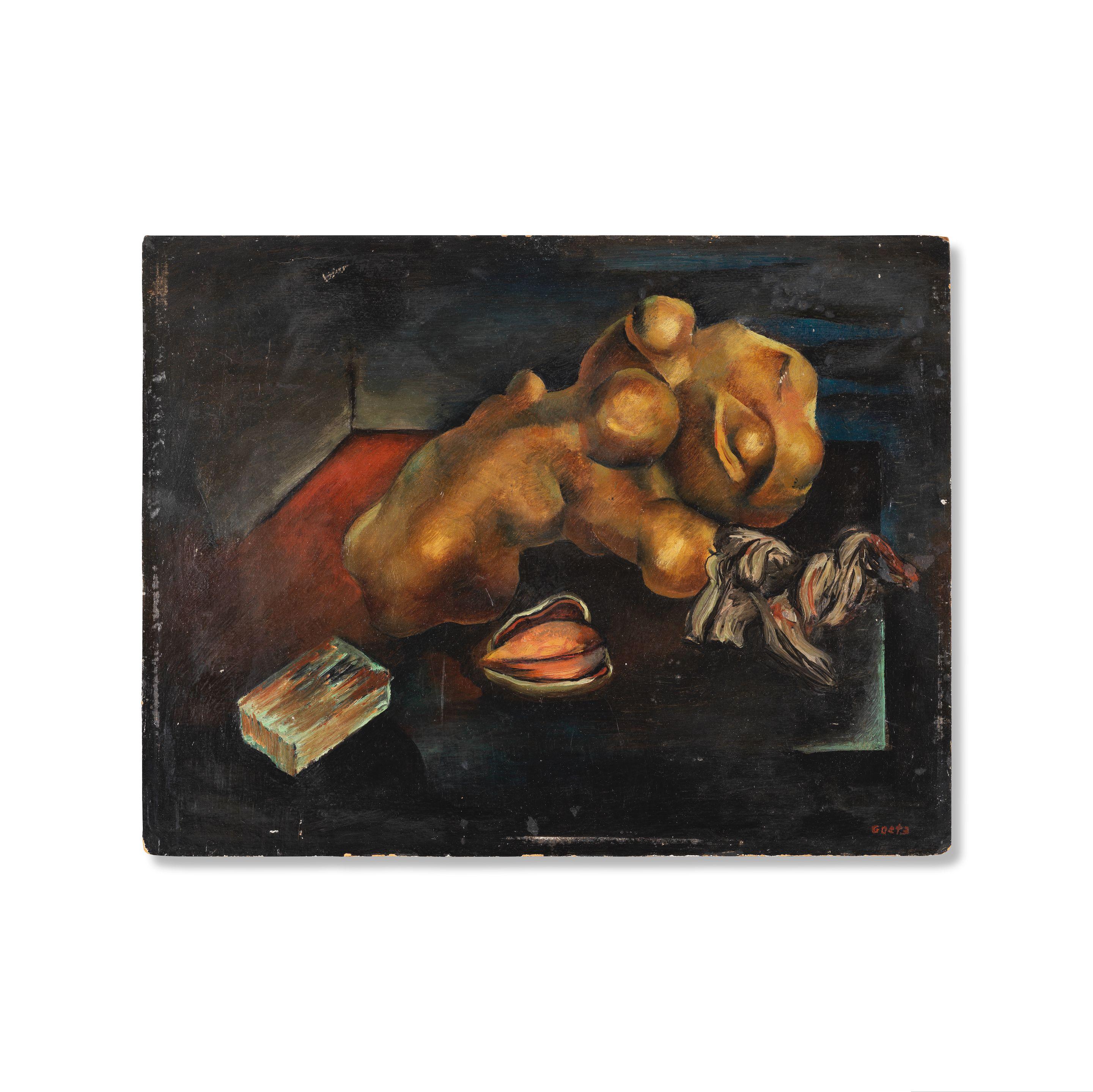 Henri Goetz - Sans titre (Composition surréaliste)