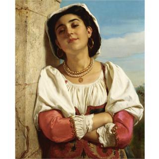 Henri-Guillaume Schlesinger - French A Spanish Beauty