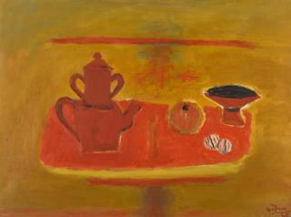 Henri Hayden - Cafetière rouge