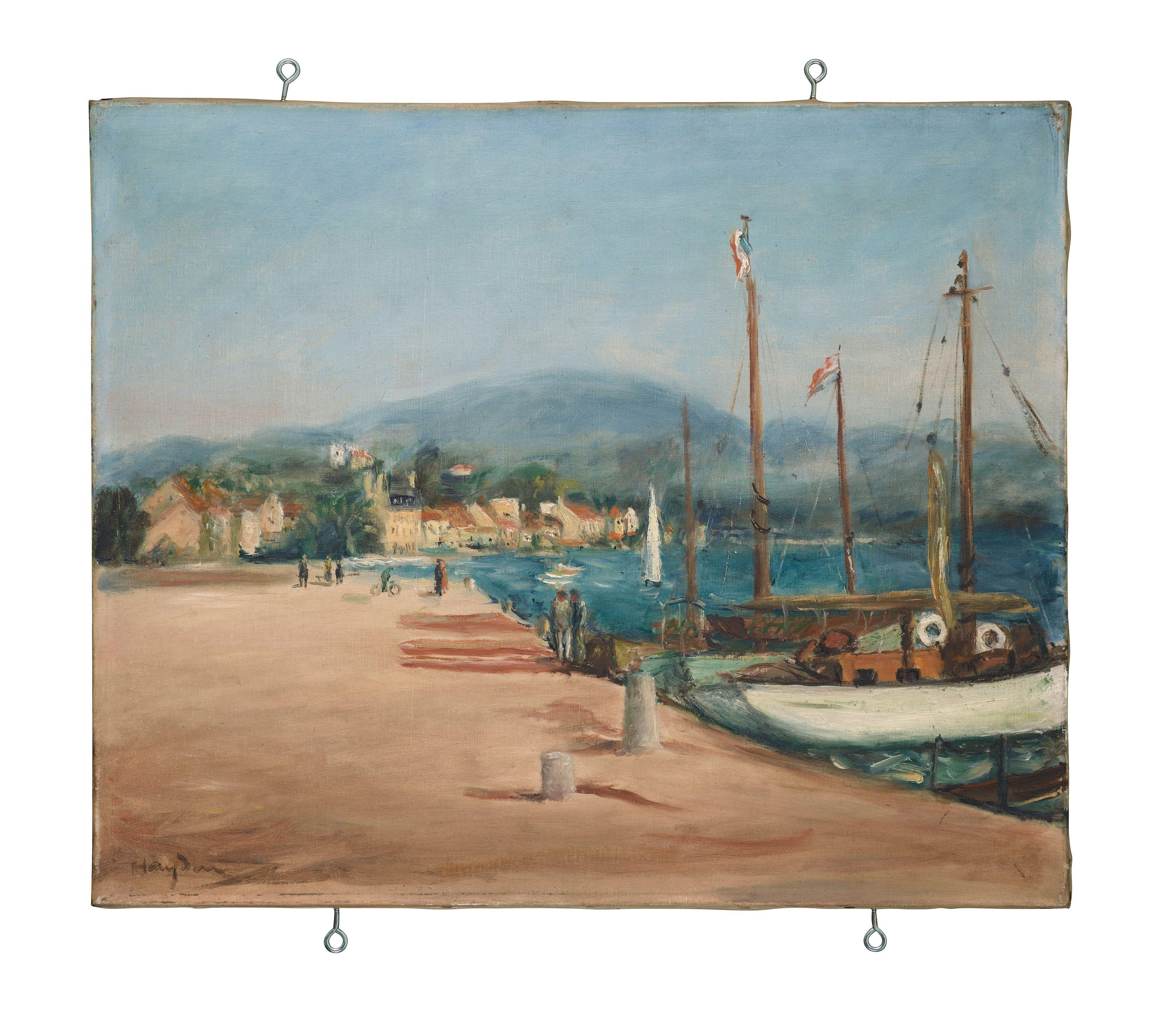 Henri Hayden - Le port et la plage de Saint Tropez