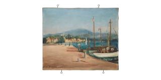 Henri Hayden - Le port et la plage de Saint Tropez