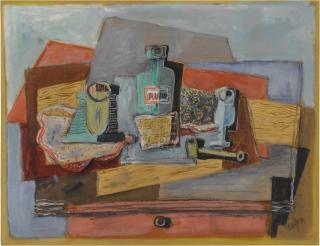 Henri Hayden - Nature morte à la bouteille de rhum