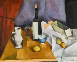 Henri Hayden - Nature morte à la bouteille