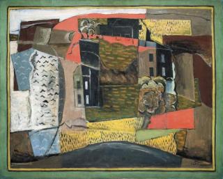 Henri Hayden - Paysage aux maisons