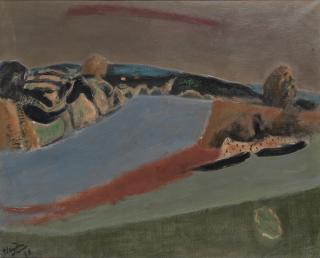 Henri Hayden - Paysage rouge