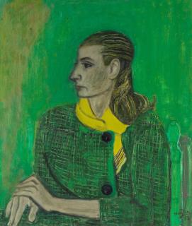 Henri Hayden - Portrait en vert