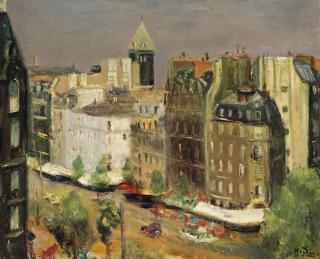 Henri Hayden - View From The Artist\'S Studio, Between The Boulevard Montparnasse And Boulevard Raspail, Paris