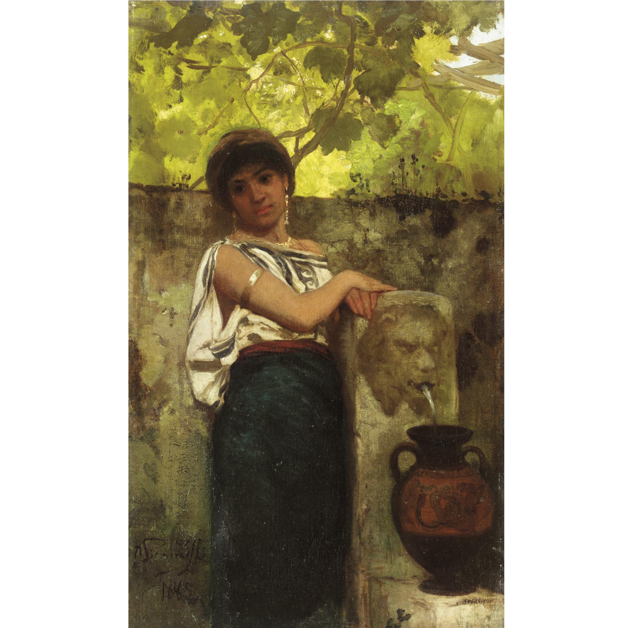 Henri Ippolitovich Semiradsky - At The Fountain